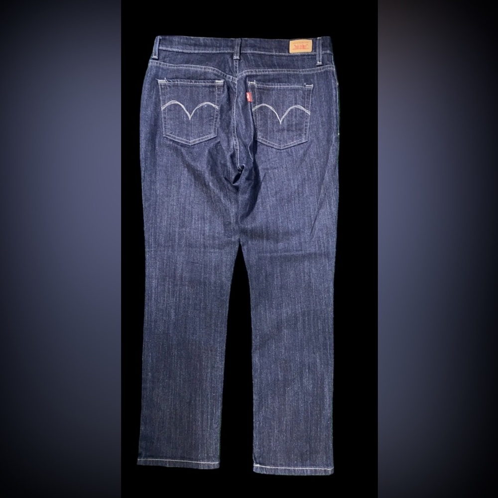 Levi Strauss Mid Rise Skinny Blue Jeans Sz 12M - Picture 2 of 7